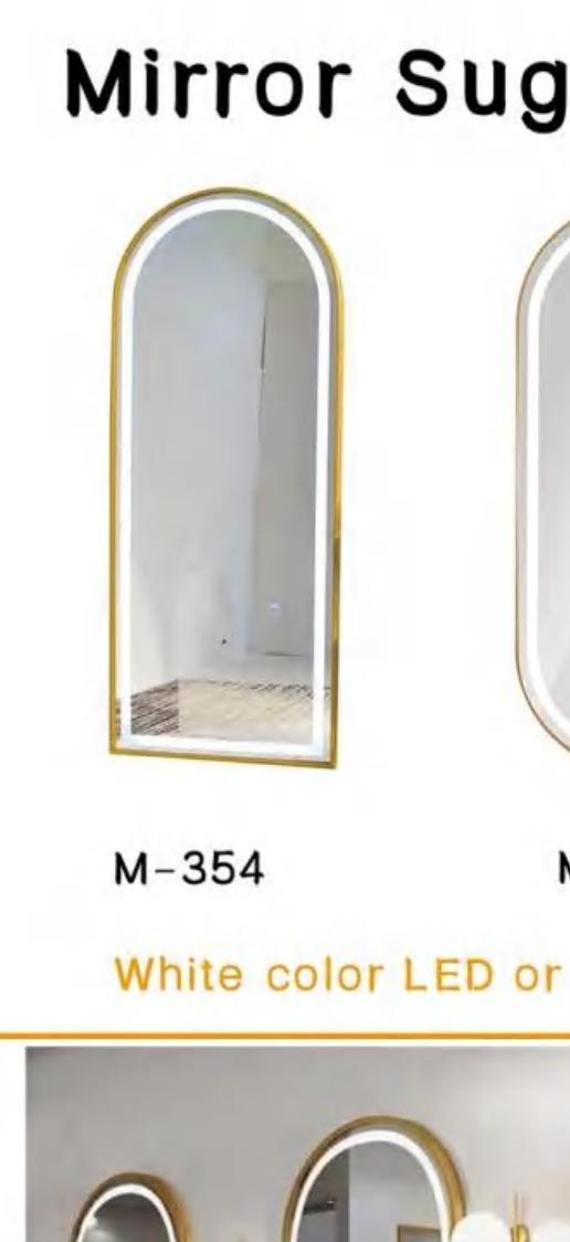 M-354 Salon Mirror from CN Salon Furniture